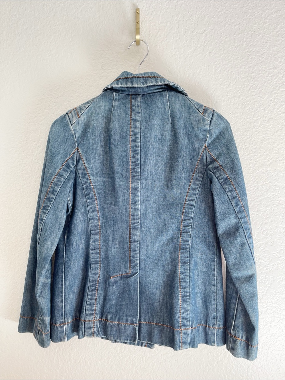 Vintage MARC JACOBS Y2K DENIM Peacoat JACKET small - Picture 2 of 13